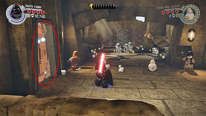 Specjalne wymagania: postać władająca Mocą (np - Rozdział 6 - Bitwa o Takodanę | Minizestawy i czerwone klocki LEGO - LEGO Gwiezdne wojny: Przebudzenie Mocy - poradnik do gry