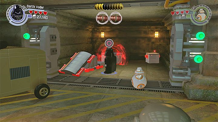 Specjalne wymagania: postać władająca ciemną stroną Mocy (np - Rozdział 7 - Ruch oporu | Minizestawy i czerwone klocki LEGO - LEGO Gwiezdne wojny: Przebudzenie Mocy - poradnik do gry