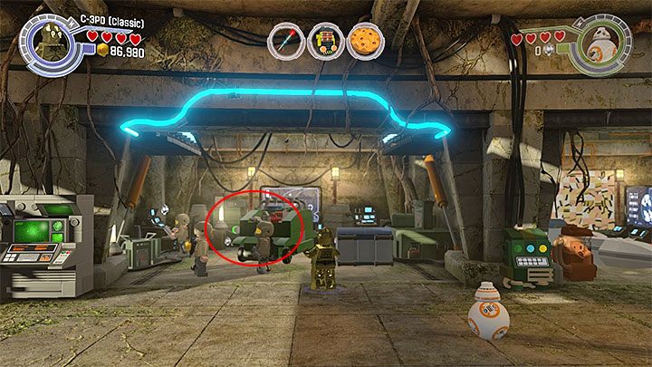 Magazyn z robotnikami i minizestawem - Rozdział 7 - Ruch oporu | Minizestawy i czerwone klocki LEGO - LEGO Gwiezdne wojny: Przebudzenie Mocy - poradnik do gry