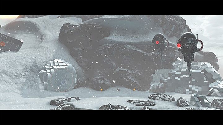 Drony pojawią się przy wraku - Rozdział 8 - Sabotaż Starkillera | Minizestawy i czerwone klocki LEGO - LEGO Gwiezdne wojny: Przebudzenie Mocy - poradnik do gry