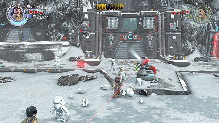 Obszar z czwartym droidem - Rozdział 8 - Sabotaż Starkillera | Minizestawy i czerwone klocki LEGO - LEGO Gwiezdne wojny: Przebudzenie Mocy - poradnik do gry