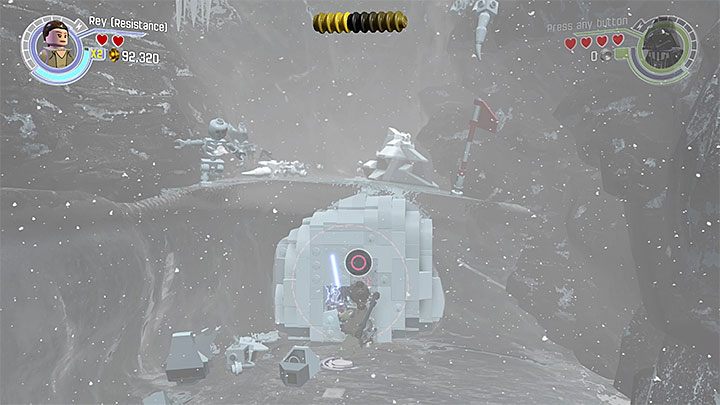 Właz przeniesie Cię w nowe miejsce - Rozdział 8 - Sabotaż Starkillera | Minizestawy i czerwone klocki LEGO - LEGO Gwiezdne wojny: Przebudzenie Mocy - poradnik do gry