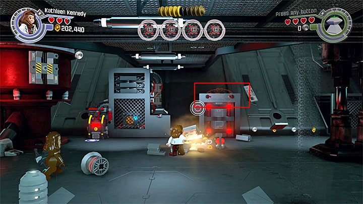 Miejsce użycia klocków multibudowy - Rozdział 9 - Zniszczyć bazę Starkiller | Minizestawy i czerwone klocki LEGO - LEGO Gwiezdne wojny: Przebudzenie Mocy - poradnik do gry