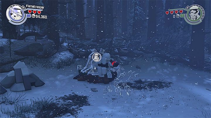 Specjalne wymagania: postać wyposażona w miotacz ognia (np - Rozdział 10 - Finał | Minizestawy i czerwone klocki LEGO - LEGO Gwiezdne wojny: Przebudzenie Mocy - poradnik do gry