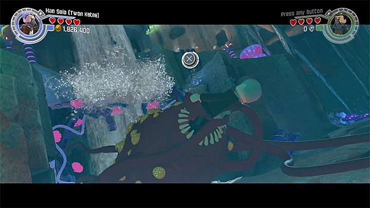 Wciskaj pokazywane na ekranie przyciski żeby się uwolnić - Polowanie na rathtary | Misje poboczne - LEGO Gwiezdne wojny: Przebudzenie Mocy - poradnik do gry