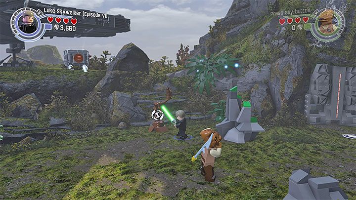 Pierwsze z trzech drzew - Epilog - Wyspa Lukea | Minizestawy i czerwone klocki LEGO - LEGO Gwiezdne wojny: Przebudzenie Mocy - poradnik do gry