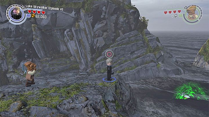 Specjalne wymagania: postać władająca Mocą (np - Epilog - Wyspa Lukea | Minizestawy i czerwone klocki LEGO - LEGO Gwiezdne wojny: Przebudzenie Mocy - poradnik do gry