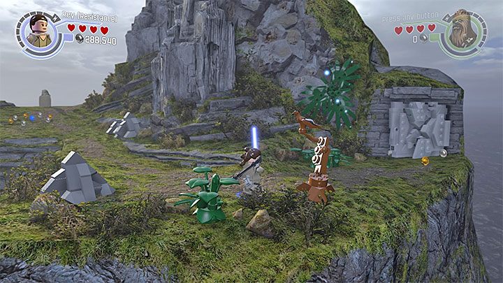 Ostatnie drzewo - Epilog - Wyspa Lukea | Minizestawy i czerwone klocki LEGO - LEGO Gwiezdne wojny: Przebudzenie Mocy - poradnik do gry