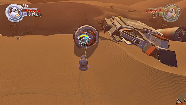 Gniazdko jest na jednym z silników rozbitego statku - Powrót Lora Sana Tekki | Minizestawy i czerwone klocki LEGO - LEGO Gwiezdne wojny: Przebudzenie Mocy - poradnik do gry