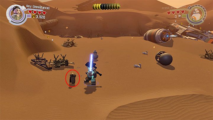 Specjalne wymagania: brak - Powrót Lora Sana Tekki | Minizestawy i czerwone klocki LEGO - LEGO Gwiezdne wojny: Przebudzenie Mocy - poradnik do gry