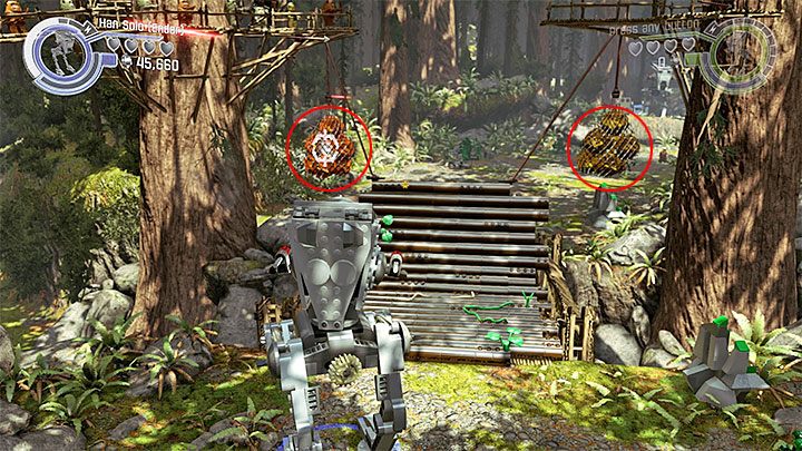 Zniszcz zawieszone przy moście ciężarki - Prolog - Bitwa o Endor | Tryb fabularny - LEGO Gwiezdne wojny: Przebudzenie Mocy - poradnik do gry