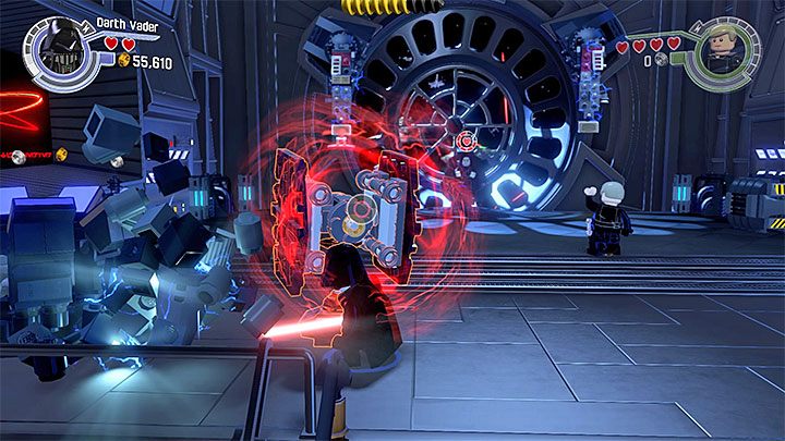 Używaj Mocy na podskakujących klockach - Prolog - Bitwa o Endor | Tryb fabularny - LEGO Gwiezdne wojny: Przebudzenie Mocy - poradnik do gry