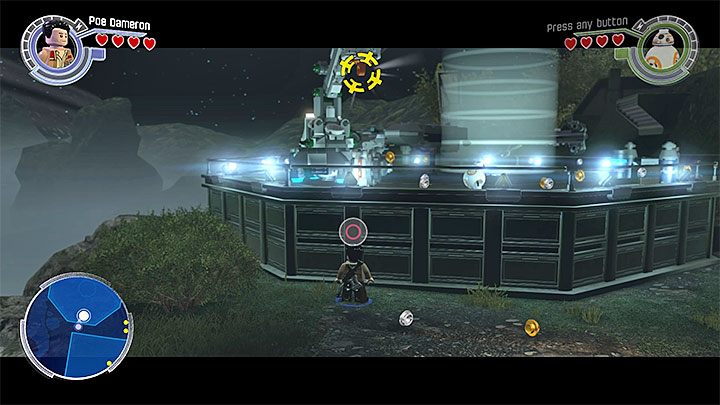 Poe musi chwycić się górnego zaczepu - Rozdział 1 - Szturm na Jakku | Tryb fabularny - LEGO Gwiezdne wojny: Przebudzenie Mocy - poradnik do gry