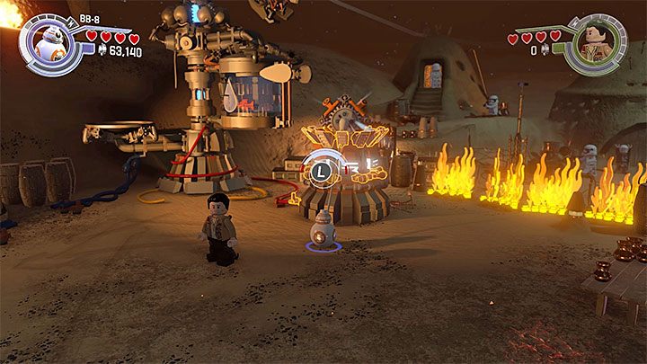 BB-8 musi naładować generator - Rozdział 1 - Szturm na Jakku | Tryb fabularny - LEGO Gwiezdne wojny: Przebudzenie Mocy - poradnik do gry