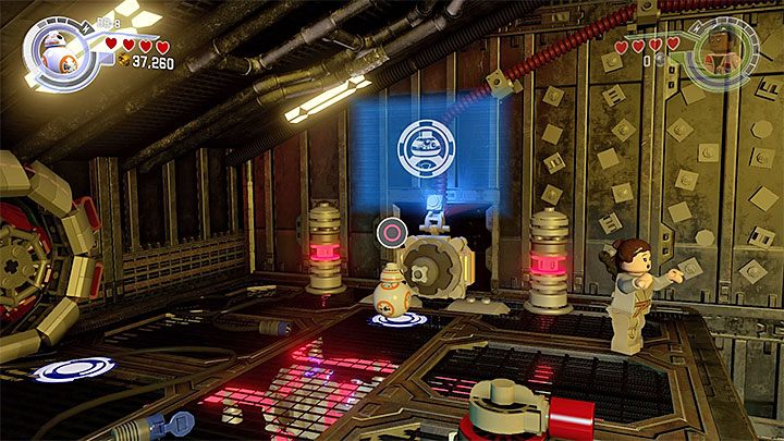 Terminal pojawi się dopiero gdy Rey skorzysta z obrotowego mechanizmu - Rozdział 4 - Eravana | Tryb fabularny - LEGO Gwiezdne wojny: Przebudzenie Mocy - poradnik do gry