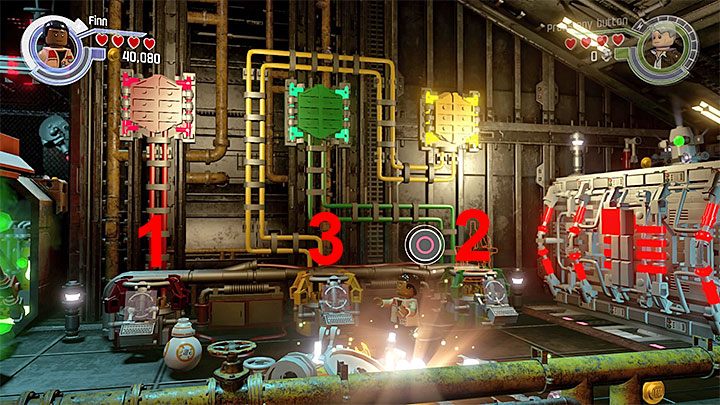 Po eksplozji wybierz Finna i przejdź z nim przez obszar z trującymi oparami gazu - Rozdział 4 - Eravana | Tryb fabularny - LEGO Gwiezdne wojny: Przebudzenie Mocy - poradnik do gry