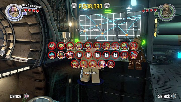 Okno uaktywniania i zakupu czerwonych klocków LEGO - Jak zdobywać czerwone i złote klocki LEGO? | Podstawy - LEGO Gwiezdne wojny: Przebudzenie Mocy - poradnik do gry