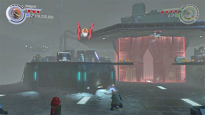 Używaj specjalnych umiejętności Quiggolda i Pru Sweevanta do niszczenia myśliwców TIE - Karmazynowy Korsarz | Misje poboczne - LEGO Gwiezdne wojny: Przebudzenie Mocy - poradnik do gry