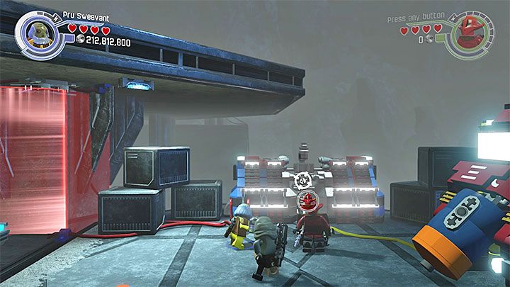 Jeden z obiektów nadających się do zniszczenia przez Pru Sweevanta - Karmazynowy Korsarz | Misje poboczne - LEGO Gwiezdne wojny: Przebudzenie Mocy - poradnik do gry