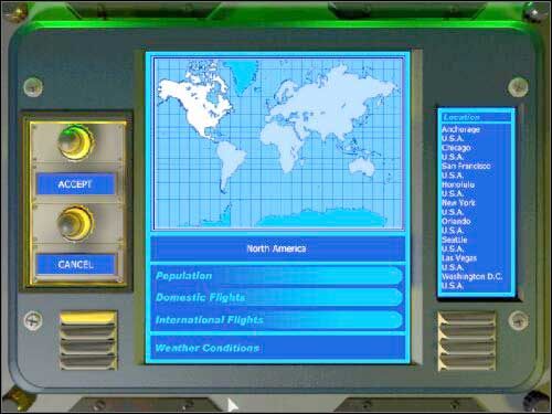 Pierwsza decyzja, którą każdy gracz musi podjąć to wybór miejsca do postawienia swego pierwszego lotniska - Wybór miejsca | Rozbudowa lotniska w Airport Tycoon 2 - Airport Tycoon 2 - poradnik do gry