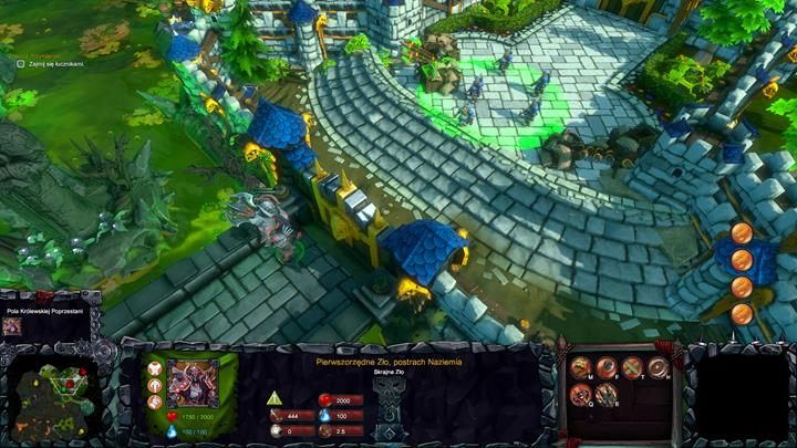 Wykorzystaj specjalne zdolności bohatera, by zniszczyć miasto. - Misja 1 - Bitwa o Królewską Poprzestań | Opis przejścia kampanii Dungeons II - Dungeons II - poradnik do gry