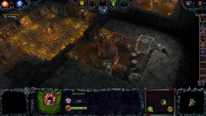 Postaw podstawowe budynki hordy - skarbiec i browar. - Misja 2 - Nowa nadzieja | Opis przejścia kampanii Dungeons II - Dungeons II - poradnik do gry