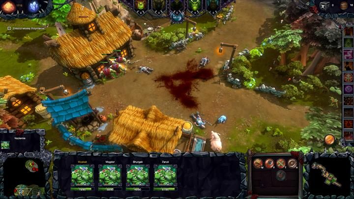 Zniszcz pobliską wioskę. - Misja 3 - Król Robert musiał umrzeć! | Opis przejścia kampanii Dungeons II - Dungeons II - poradnik do gry