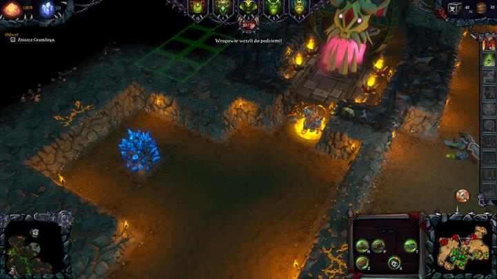 Wściekły król krasnoludów przypuści samotny szturm na Twój loch. - Misja 11 - Bitwa o Królewską Poprzestań - tym razem na serio! | Opis przejścia kampanii - Dungeons II - poradnik do gry