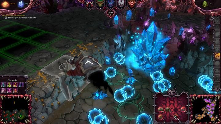 W podziemiach będziesz kontrolować poczynania swoich sług za pomocą wielkiej dłoni. - Sterowanie | Podstawy Dungeons II - Dungeons II - poradnik do gry