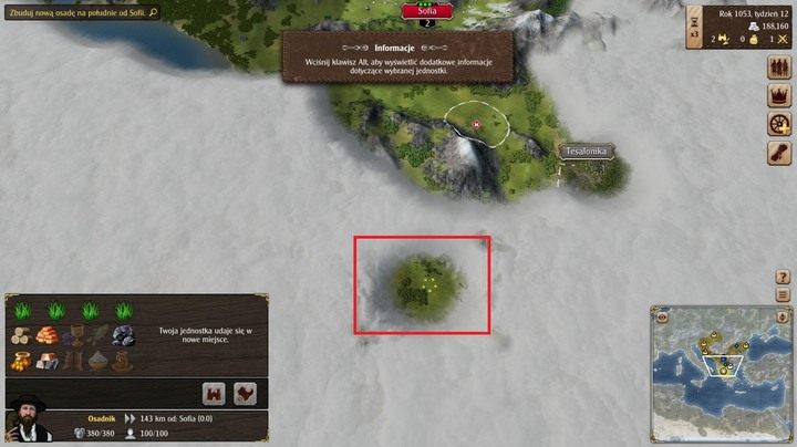 Na powyższym obrazku możesz zauważyć miejsce, które zostało wybrane do powołania nowej osady - Rozdział 1: Pożegnanie z ojcem | Kampania Grand Ages Medieval - Grand Ages: Medieval - poradnik do gry