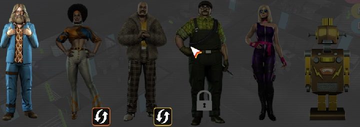 W grze znajdziesz sześć postaci, które można wybrać w trakcie rozgrywki - Postacie | Podstawy rozgrywki Crookz - Crookz - poradnik do gry