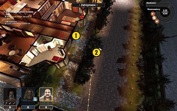 Przeprowadź wszystkich bohaterów do garażu z dwoma samochodami - Misja 3 - Wiadomość dla Bałwana | Opis przejścia misji Crookz - Crookz - poradnik do gry