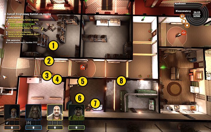 Przyprowadź całą ekipę do pomieszczenia (1) - Misja 6 - Prawo do milczenia | Opis przejścia misji Crookz - Crookz - poradnik do gry