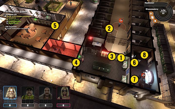 Otwórz drzwi za pomocą przełącznika (1) - Misja 7 - Dzień odwiedzin | Opis przejścia misji Crookz - Crookz - poradnik do gry