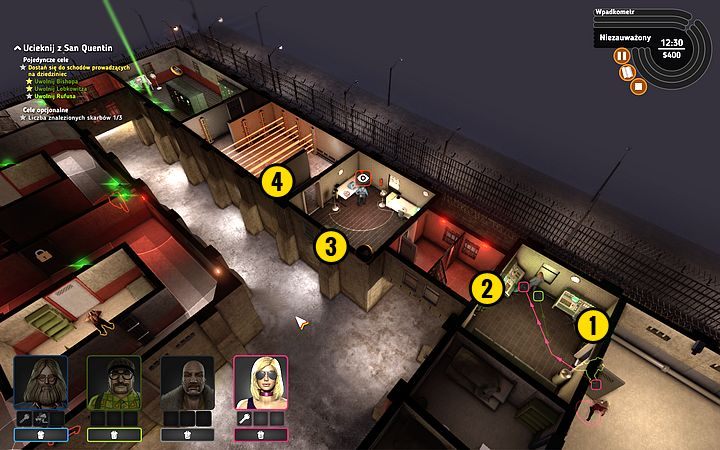 Przetransportuj ekipę do ostatniego pokoju po lewej - Misja 7 - Dzień odwiedzin | Opis przejścia misji Crookz - Crookz - poradnik do gry