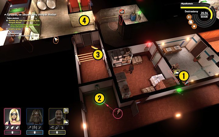 Znów sprowadzasz strażnika do parteru (1) - Misja 8 - To się rusza! | Opis przejścia misji Crookz - Crookz - poradnik do gry