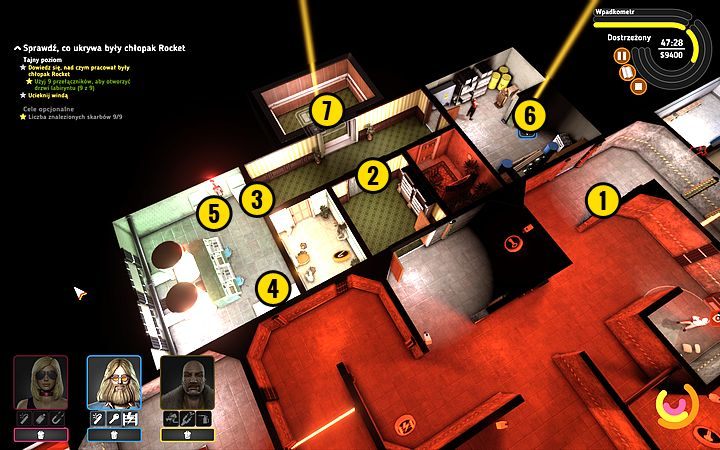 Podnieś łup (1) i otwórz drzwi (2) - Misja 8 - To się rusza! | Opis przejścia misji Crookz - Crookz - poradnik do gry