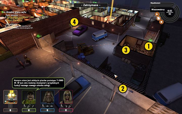 Pojedź robocikiem do pokoju, gdzie przełącz terminal kamery (1) - Misja 9 - Sprzedaż marzeń | Opis przejścia misji Crookz - Crookz - poradnik do gry