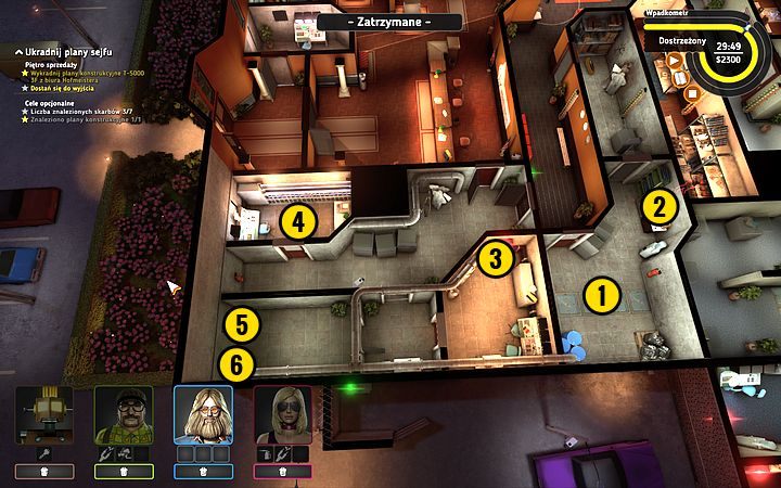 Załóż gumowe obuwie i przejdź po panelach z prądem (1) - Misja 9 - Sprzedaż marzeń | Opis przejścia misji Crookz - Crookz - poradnik do gry