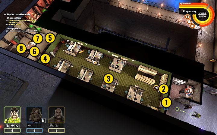 Otwórz drzwi (1) - Misja 10 - Wyciągnij wtyczkę | Opis przejścia misji Crookz - Crookz - poradnik do gry