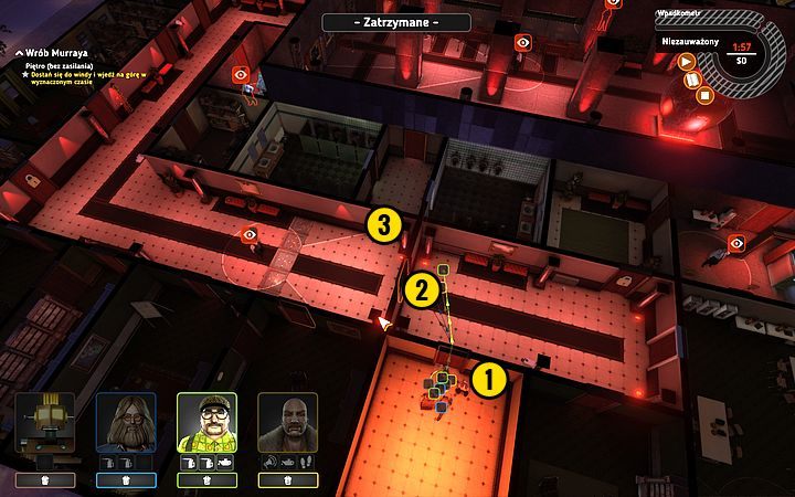 Na przejście całego piętra masz zaledwie 2 minuty - Misja 11 - T-5000 3F | Opis przejścia misji Crookz - Crookz - poradnik do gry