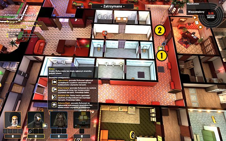 Pobij strażnika (1) i dobiegnij resztą ekipy - Misja 12 - Szczęśliwe numerki | Opis przejścia misji Crookz - Crookz - poradnik do gry