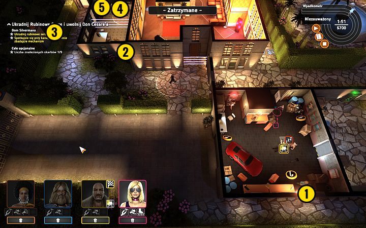 Wyprowadź wszystkich na zewnątrz dolnymi drzwiami (1) - Misja 14 - Drogocenne serce | Opis przejścia misji Crookz - Crookz - poradnik do gry