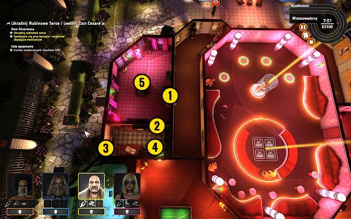 Otwórz drzwi (1) i drzwi (2) - Misja 14 - Drogocenne serce | Opis przejścia misji Crookz - Crookz - poradnik do gry