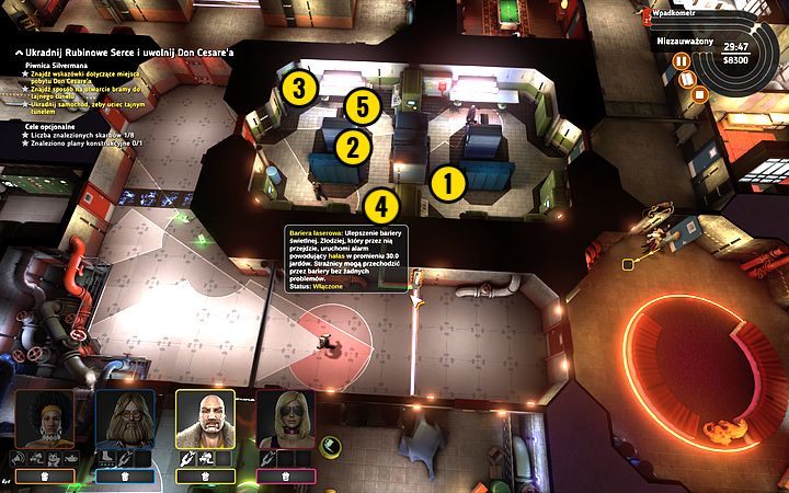 Pobij strażnika w tym miejscu (1) - Misja 14 - Drogocenne serce | Opis przejścia misji Crookz - Crookz - poradnik do gry