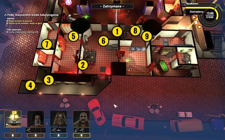 Wybij dziurę w ścianie (1) - Misja 15 - Tańcz, marynarzu, tańcz! | Opis przejścia misji Crookz - Crookz - poradnik do gry