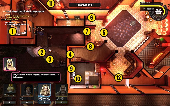 Przełącz przełącznik (1) Rob-O-Matem i wyślij pozostałą trójkę za drzwi (2) - Misja 15 - Tańcz, marynarzu, tańcz! | Opis przejścia misji Crookz - Crookz - poradnik do gry