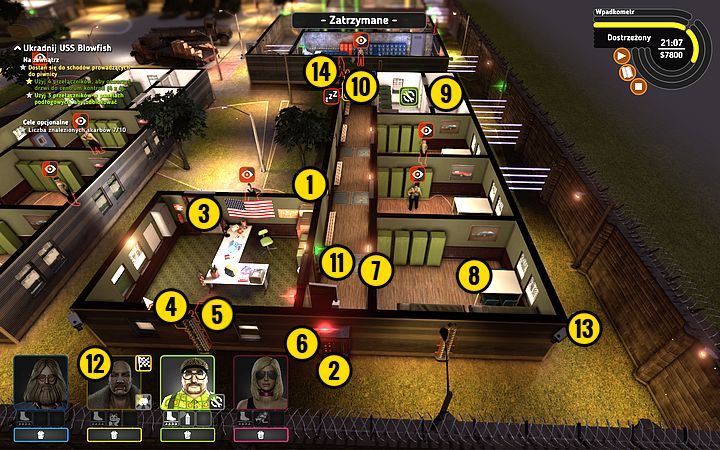 Lobkowitzem wyłącz kamerę (1) - Misja 16 - Kryptonim Blowfish | Opis przejścia misji Crookz - Crookz - poradnik do gry