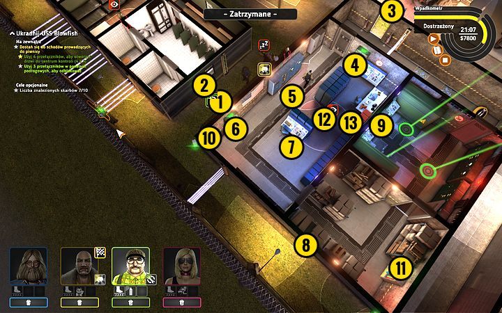 Wyślij Lobkowitza z powrotem dookoła budynku - Misja 16 - Kryptonim Blowfish | Opis przejścia misji Crookz - Crookz - poradnik do gry