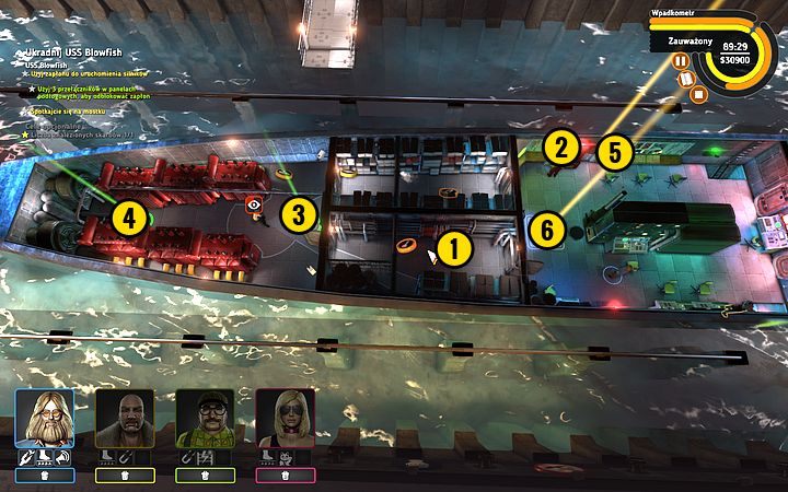 Zostaw emiter dźwięku (1) - Misja 16 - Kryptonim Blowfish | Opis przejścia misji Crookz - Crookz - poradnik do gry